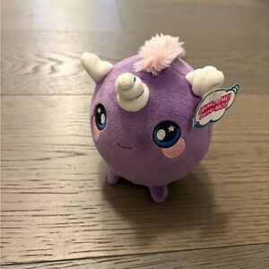 Squeezeamal kids squishy purple unicorn NWT ret $39USD